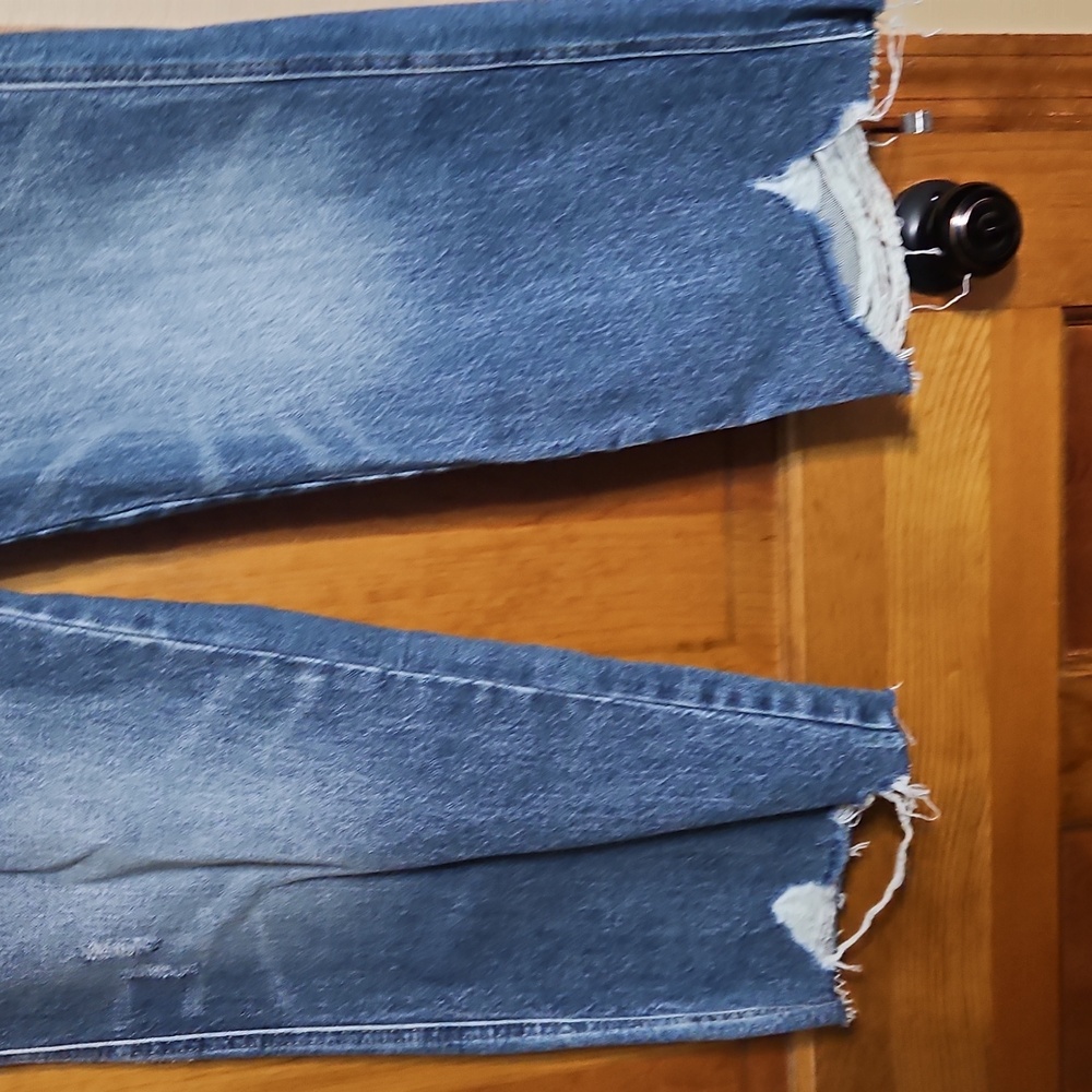 Judy Blue Wide-Leg Crop High Waist Rigid Magic Destroyed Hem Jeans-NWT - Picture 5 of 14